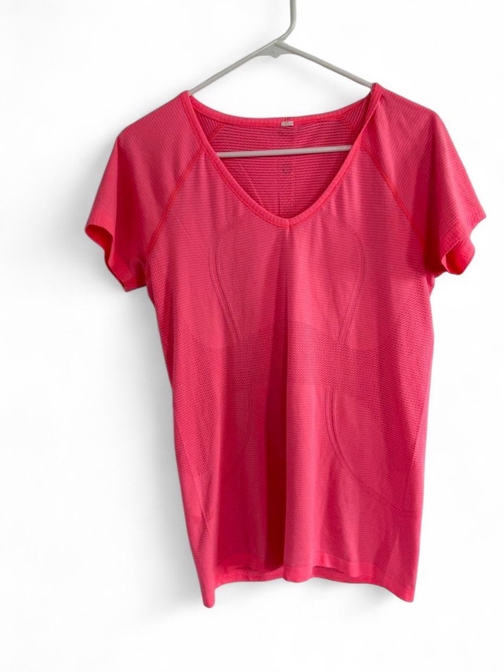 Lululemon Swiftly Tech Rare Short Sleeve Shirt 10 Pink Coral